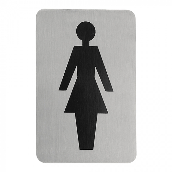 Schild selbstklebend "Frau" - 11x6 cm